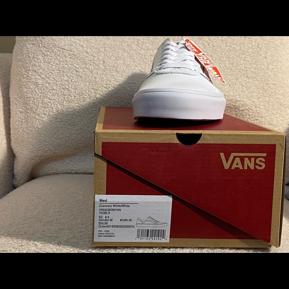 Vans Old Skool Skate Shoe - White - Picture 4 of 4